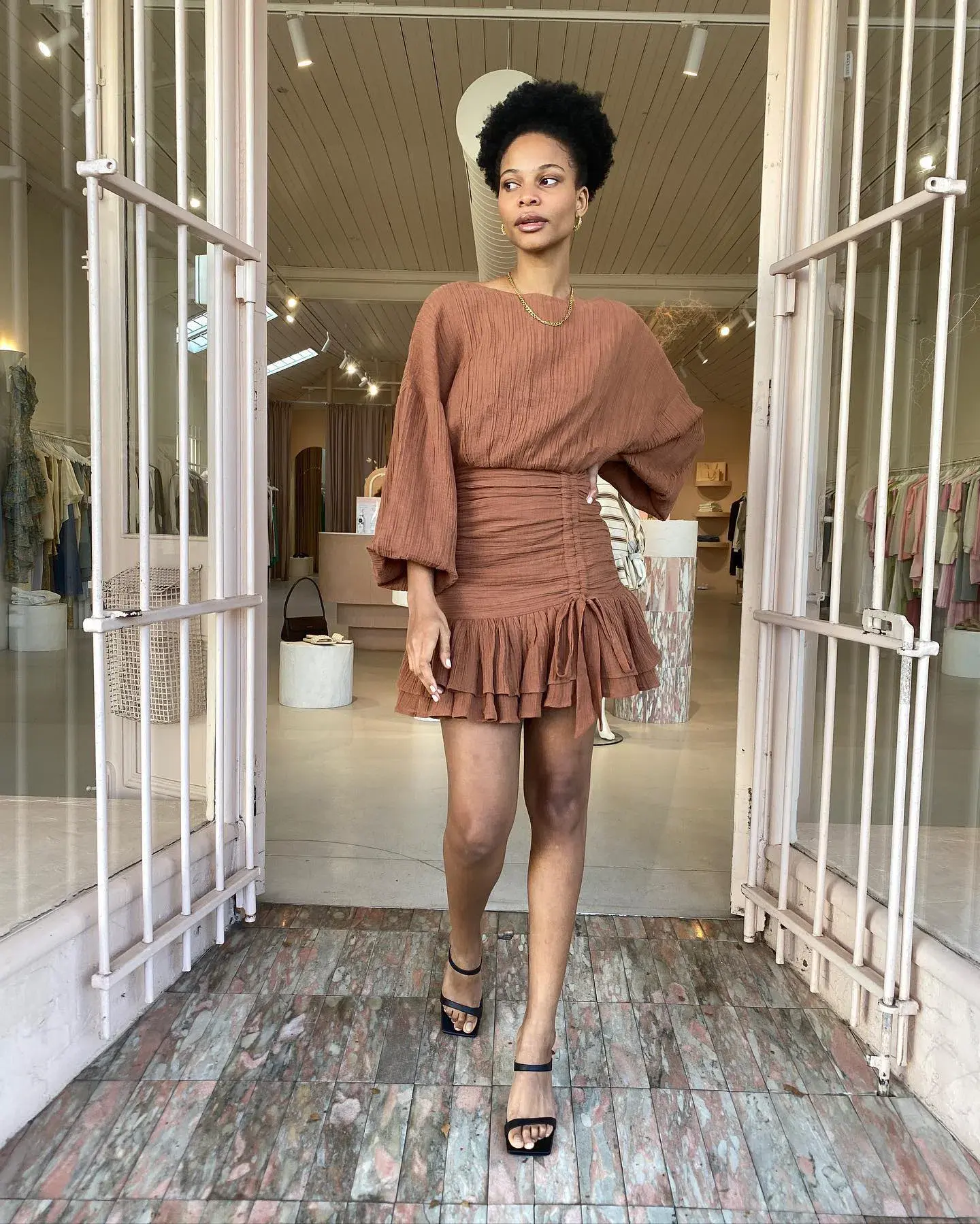 ISSY Blaze Dress in Sienna Size 8 - Image 5