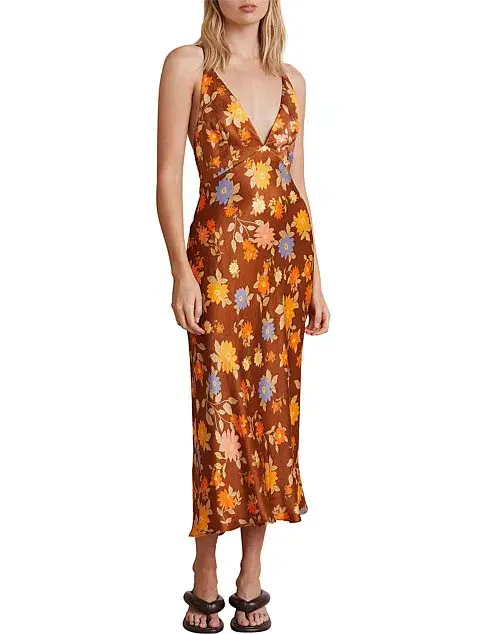 Bec & Bridge Valentina Midi Dress Print Size 8 for rent on The Volte - main image