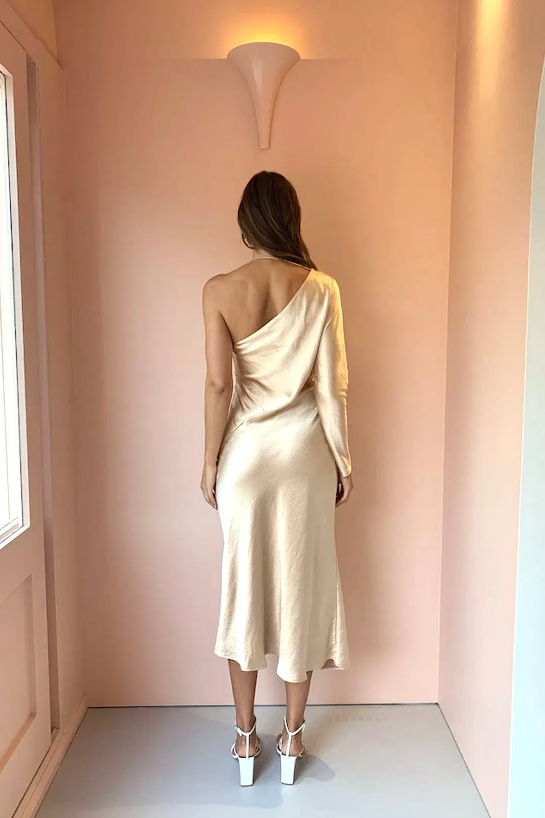 One Fell Swoop Daze Mini Dress Duchess Gold Size 8 for rent on The Volte - main image