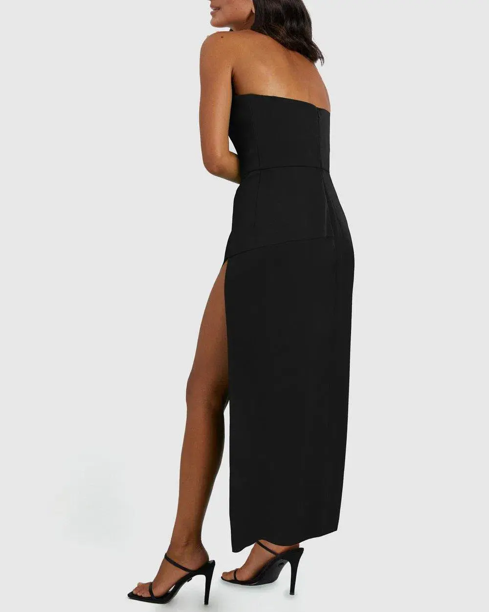 By Johnny The Lotus Strapless Dress Black Size 6 - Image 2