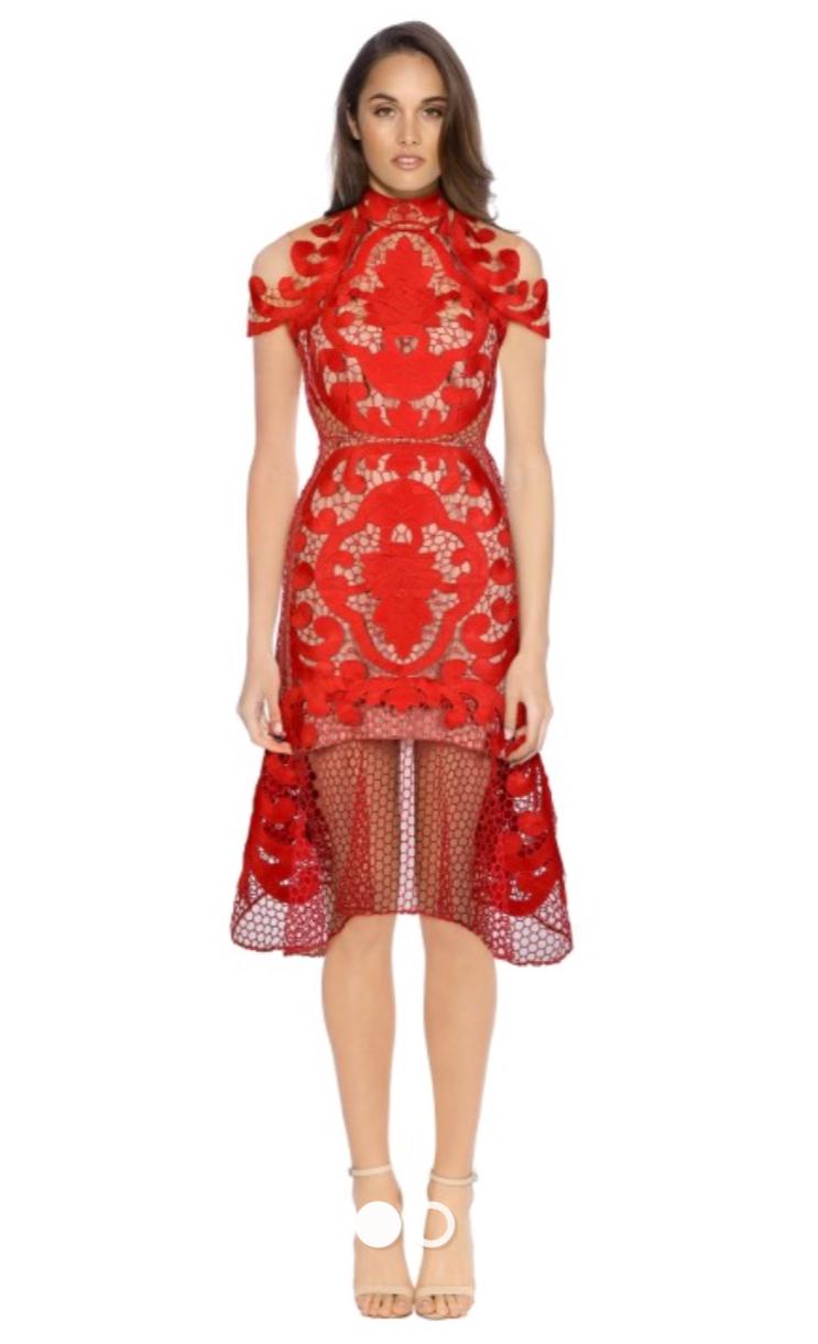 Thurley rose ceremony midi dress - Image 1