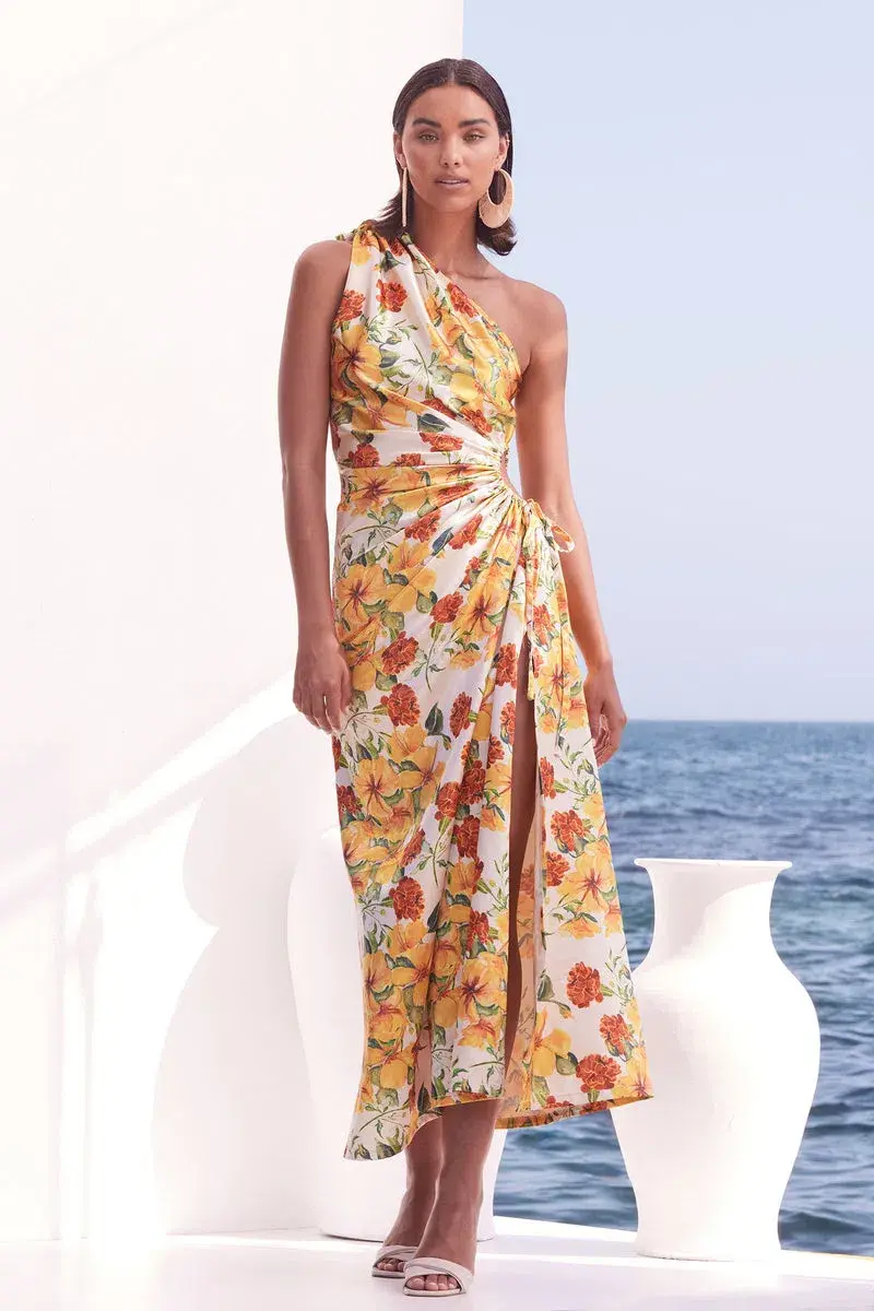 Sonya Moda Nour Yarden Floral Maxi Dress Print Size M - Image 3