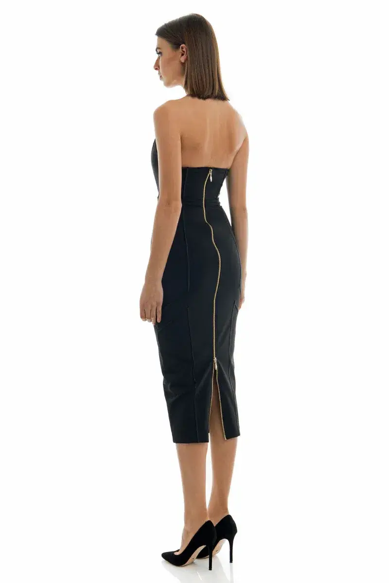 Misha Lea Dress Black Size 8 - Image 2