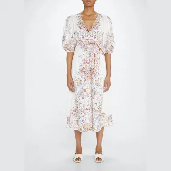 Zimmermann Prima Day Midi Dress Floral Size 1 / Au 10 - Image 1