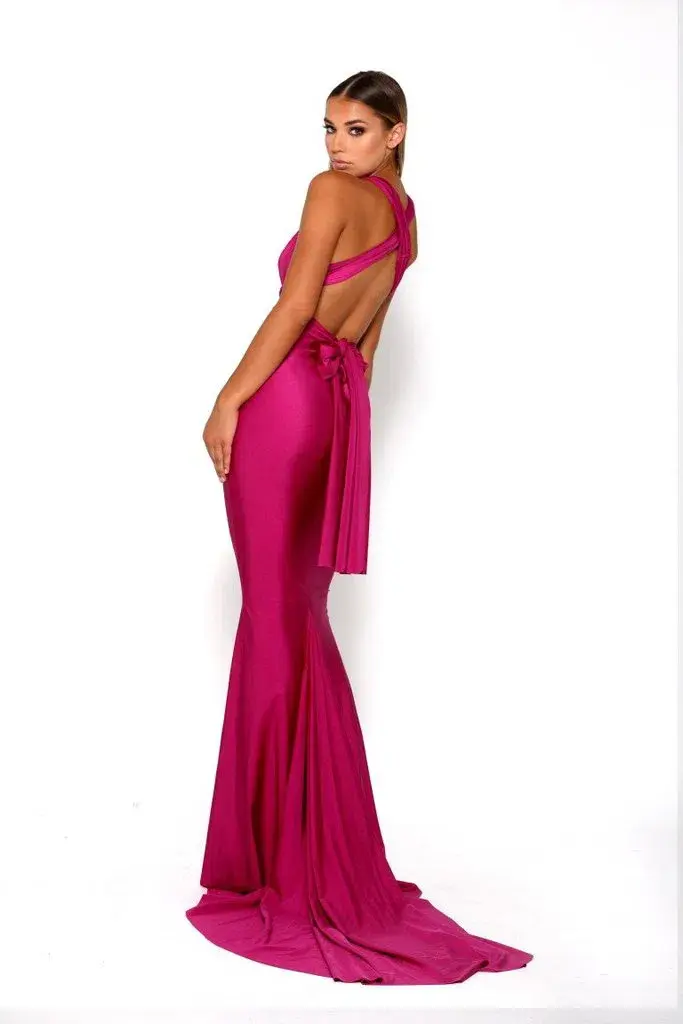 Portia and Scarlett Liliana Gown Pink Size 8 for rent on The Volte - main image
