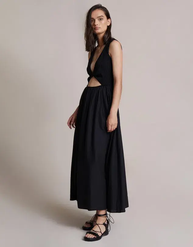 Bec & Bridge Reevis Midi Dress Black Size 8 - Image 4