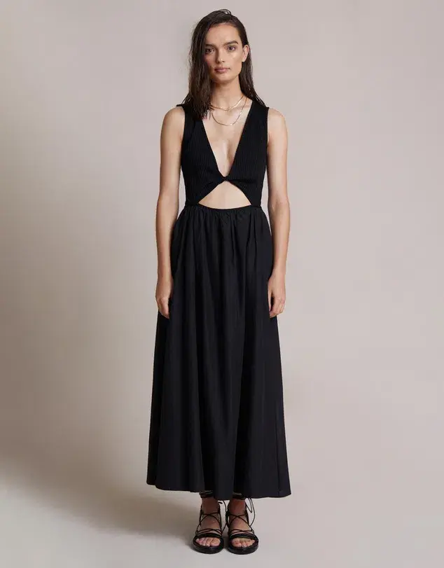 Bec & Bridge Reevis Midi Dress Black Size 8 - Image 1