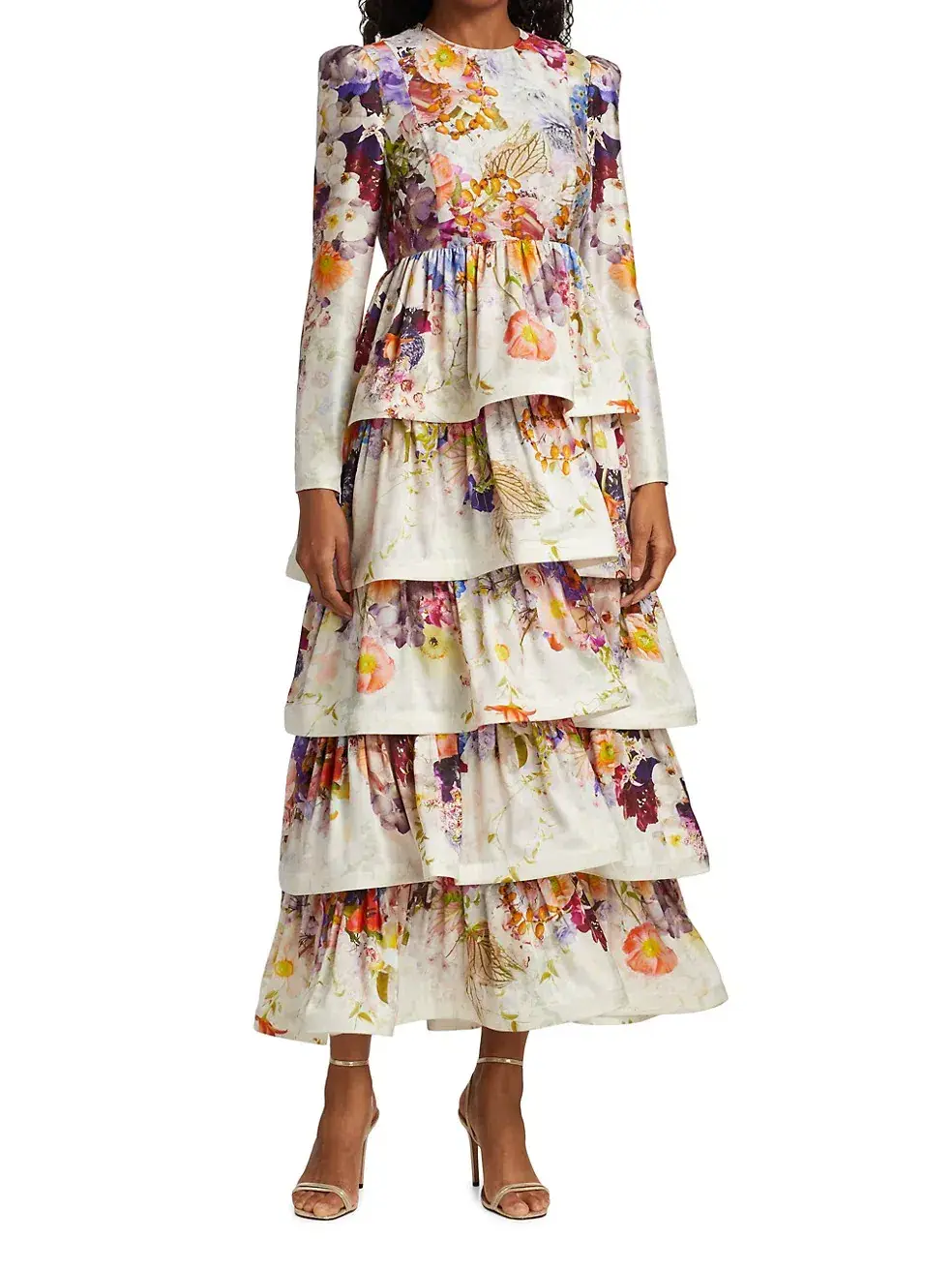 Zimmermann Prima Tiered Midi Dress Floral Size 1 / Au 10 - Image 1