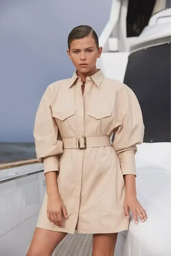 Scanlan Theodore  Cotton Shirt Dress Egypt Size 6 - Image 1