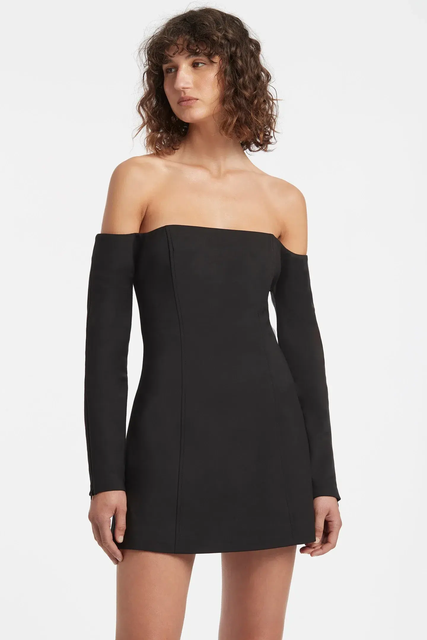 Sir the Label Alberta Sleeve Mini Dress Black Size 1 / AU 8 - Image 3
