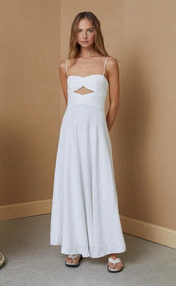 Bec & Bridge Provincial Maxi Dress Ivory Size 8 - Image 1