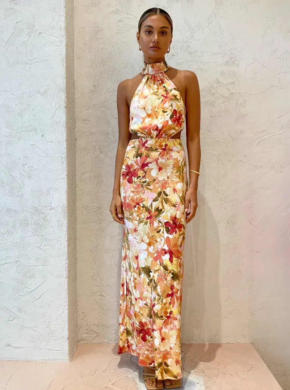 Significant Other Lapis Dress Watercolour Floral Print Size 14 - Image 1