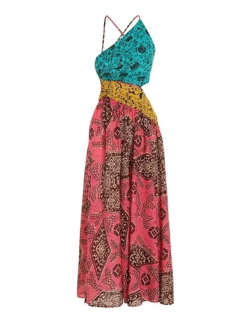 Zimmermann Lulu Asymmetric Ruched Dress Spliced Size 1 / Au 10  - Image 3