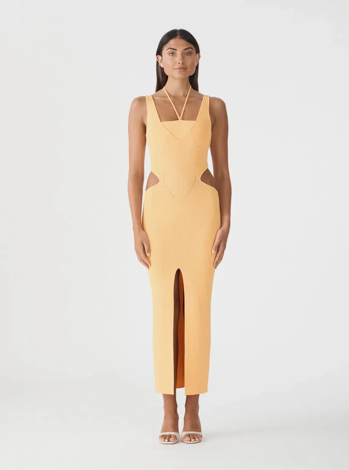 San Sloane Andoria Midi Dress Orange Size 6 - Image 1