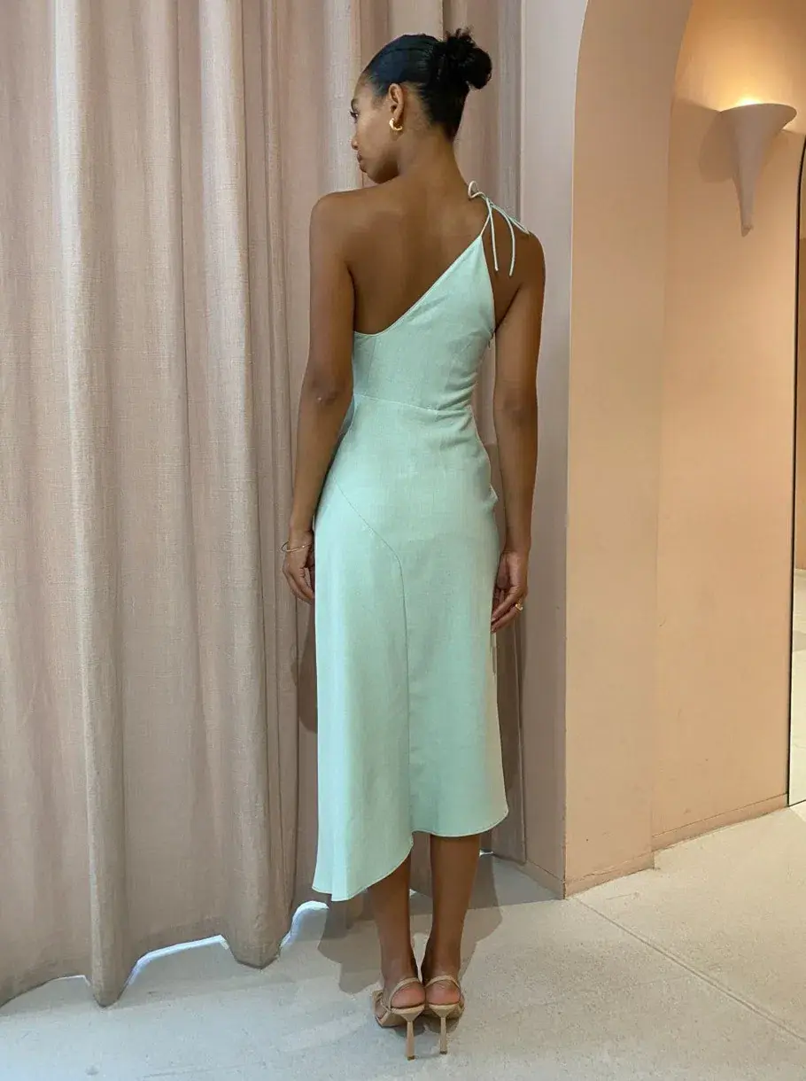 One Fell Swoop Iris Midi Dress Mint Pastel Size 6 - Image 2