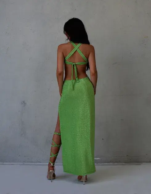 Jaste the Label Exotica Dress Green Size 10 - Image 3
