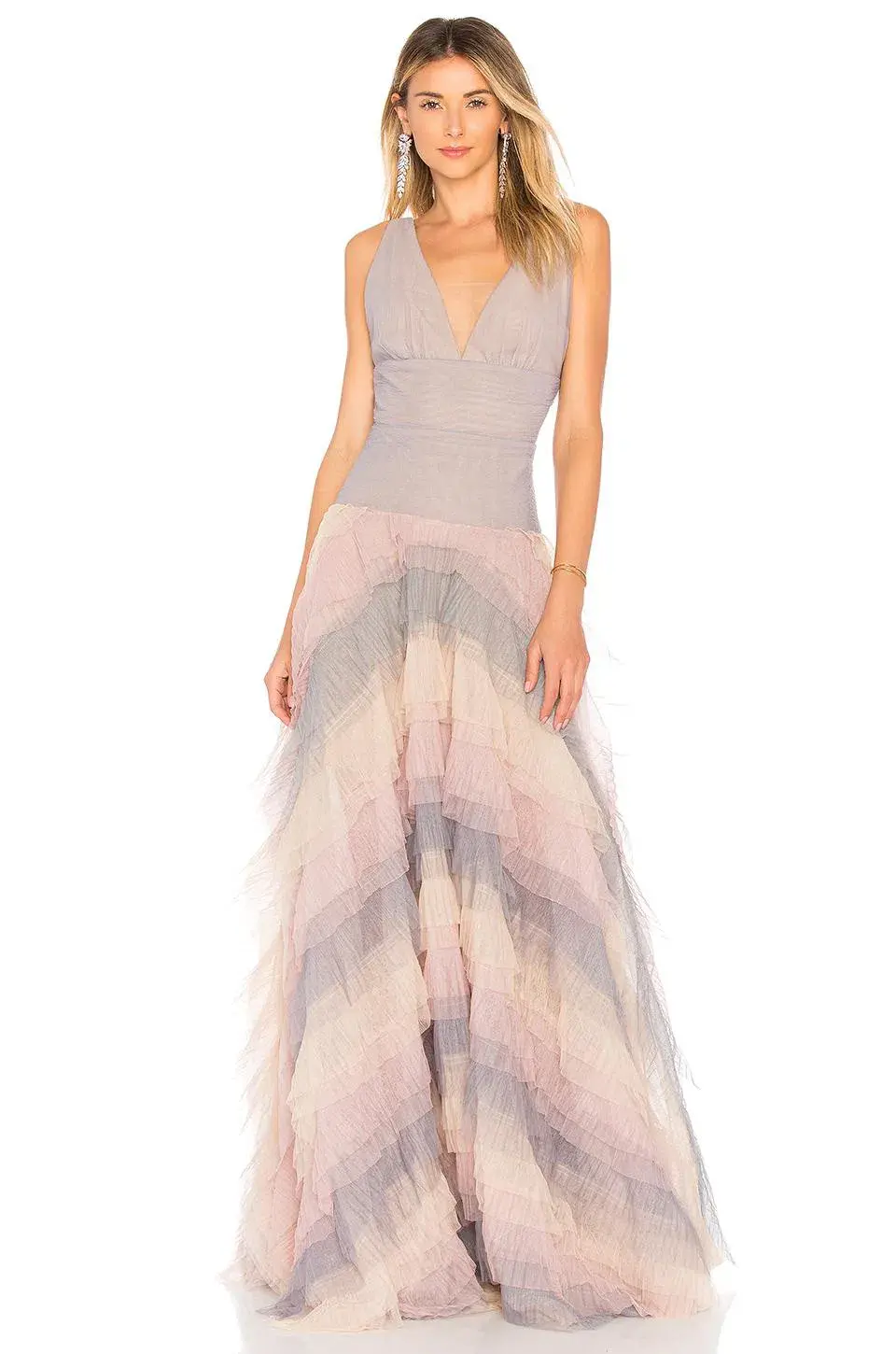 Bronx and Banco Amelia Ruffle Dress Multi Size 6 - Image 4