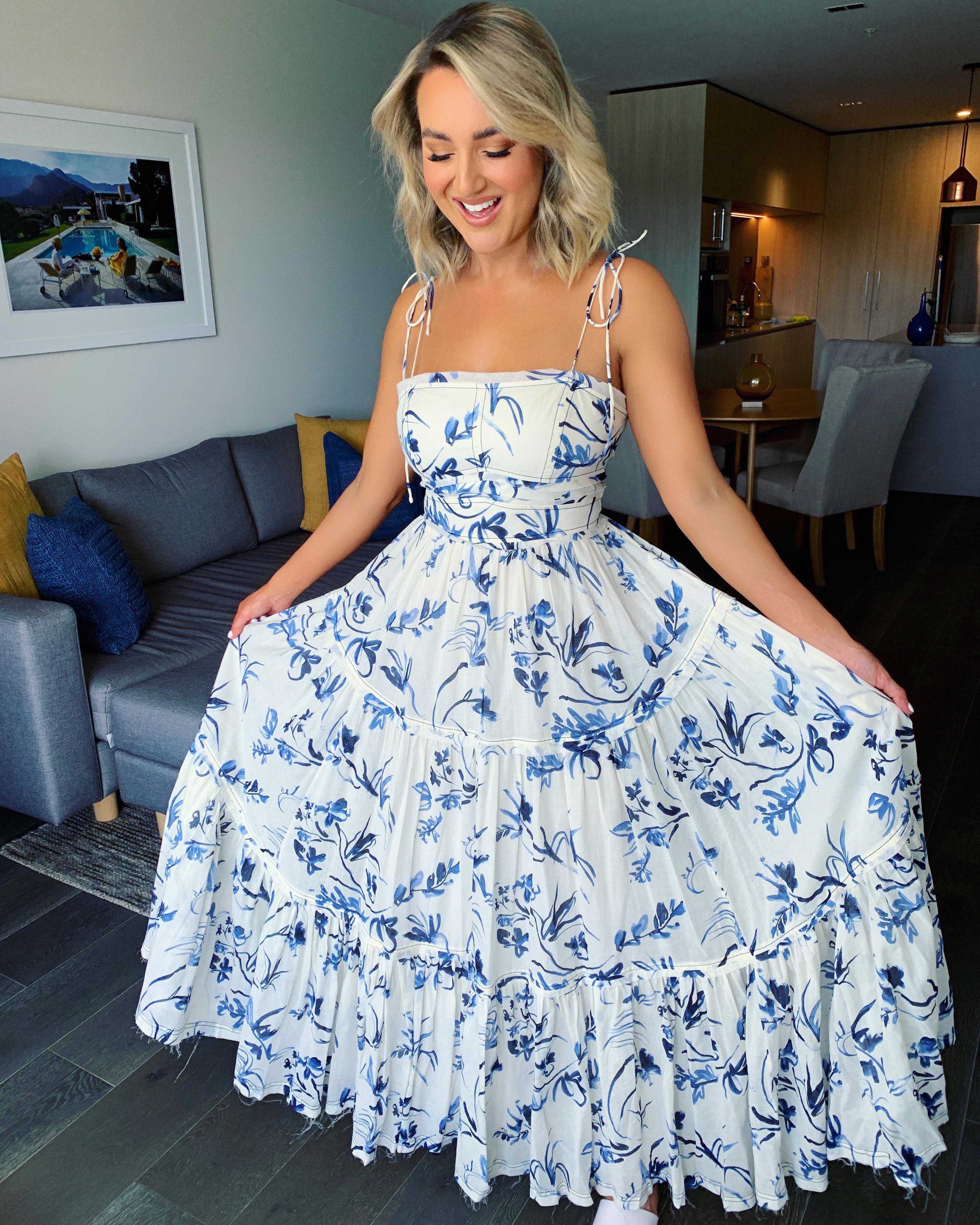 Aje Charlotte Midi Dress Floral Size 8 - Image 4