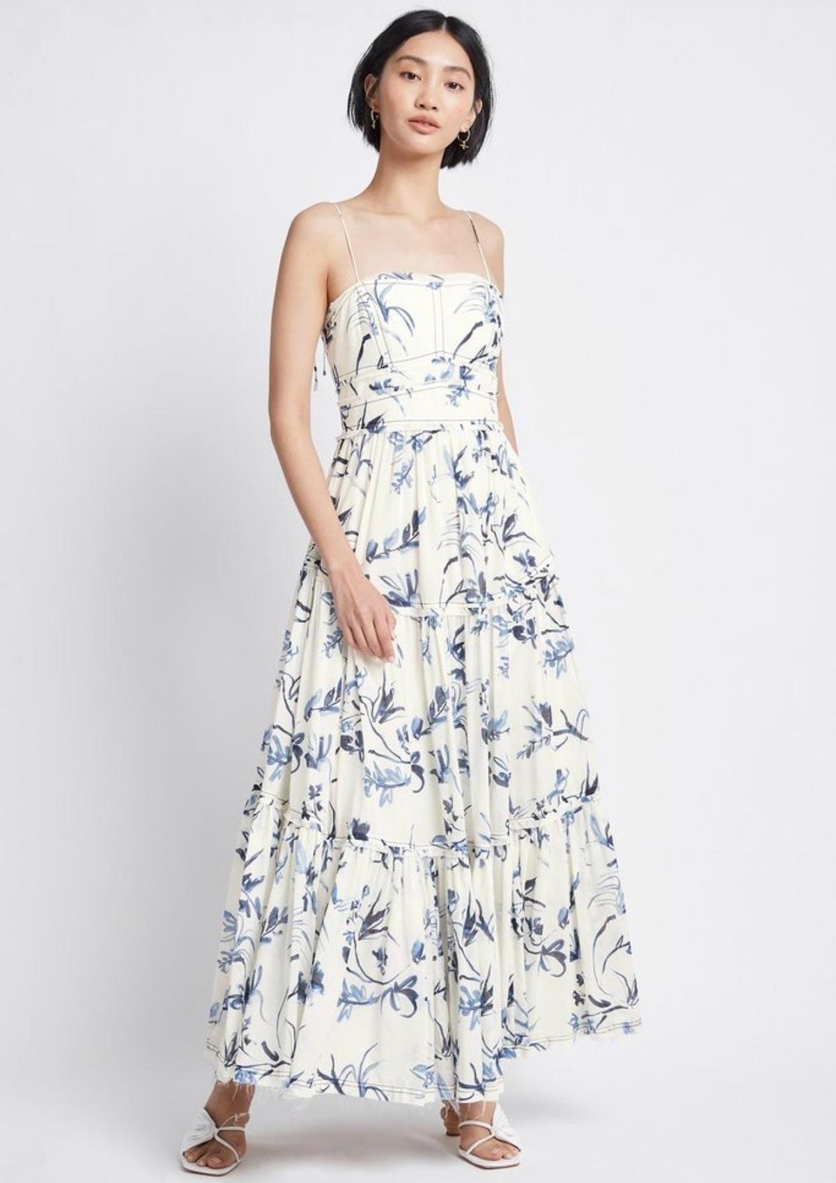 Aje Charlotte Midi Dress Floral Size 8 - Image 1