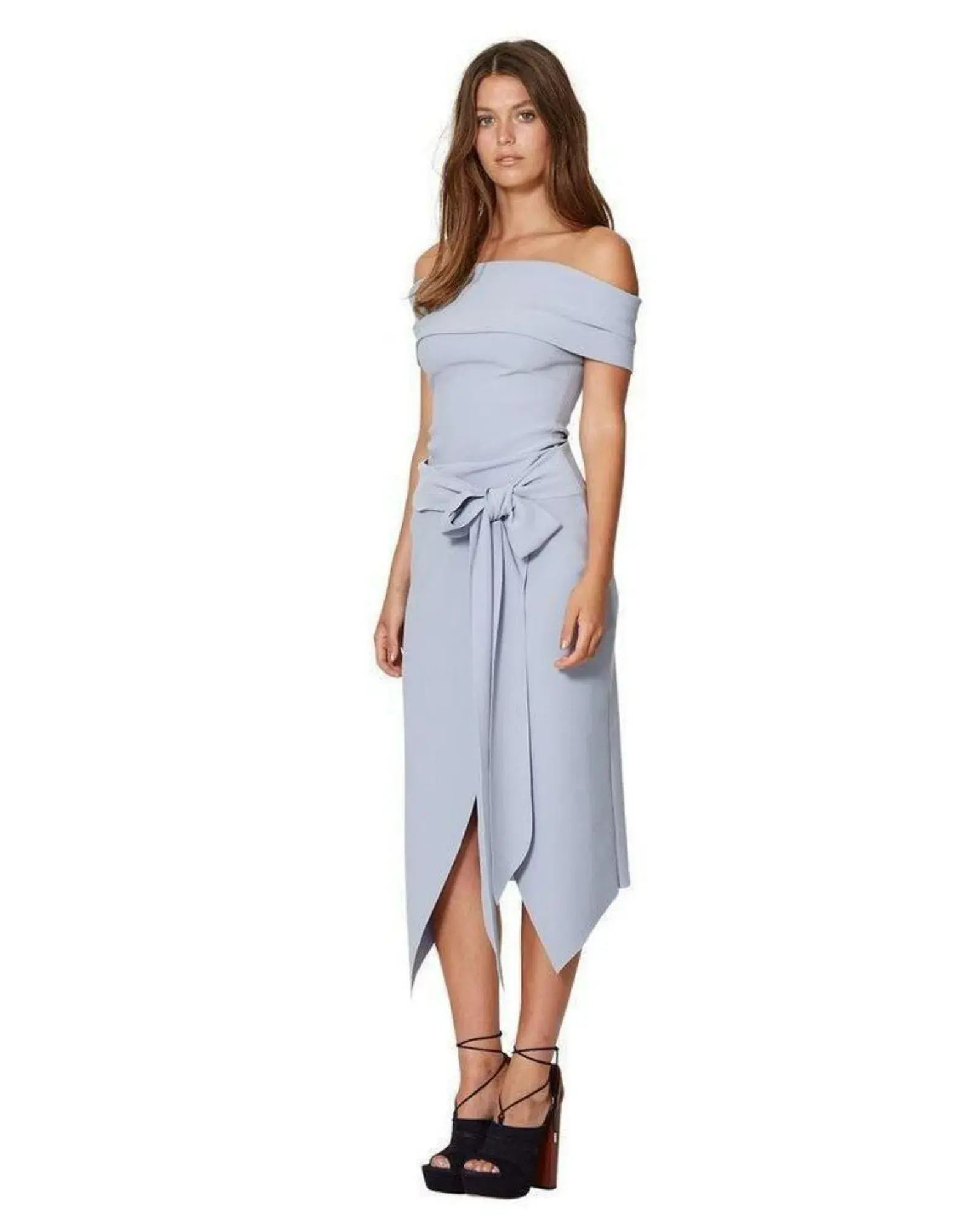 Bec & Bridge Winkworth Top and Skirt Set Blue Size AU 8 - Image 2