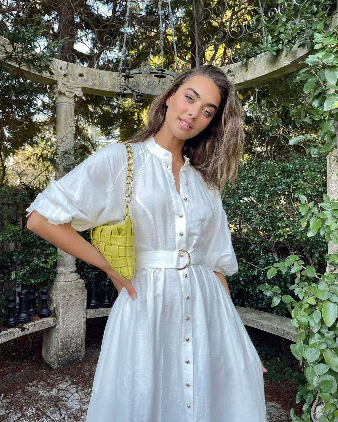 Sheike Piper Midi Dress White Size 8 - Image 1