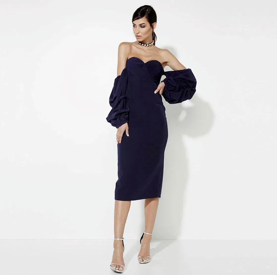 Mossman The Dark Days Dress Navy Size 8 - Image 1