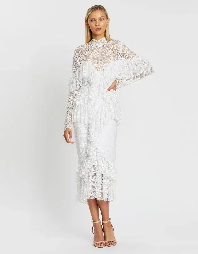 Nicola Finetti Polina Dress White Size 6 - Image 1