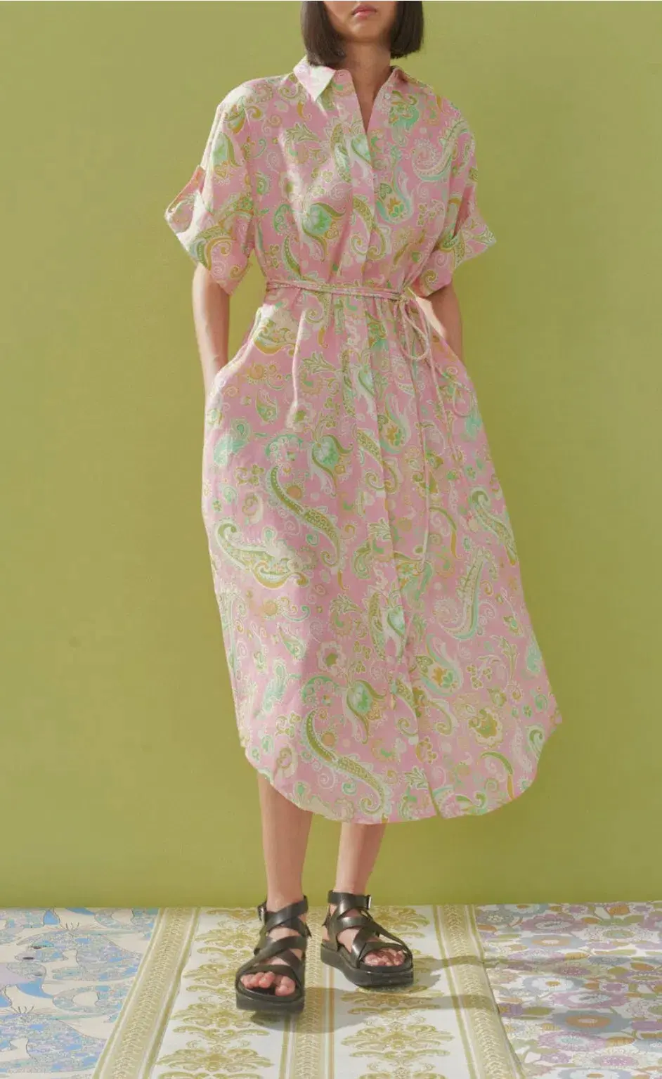 Alemais Marta Shirt Dress Pink Size 10  - Image 3