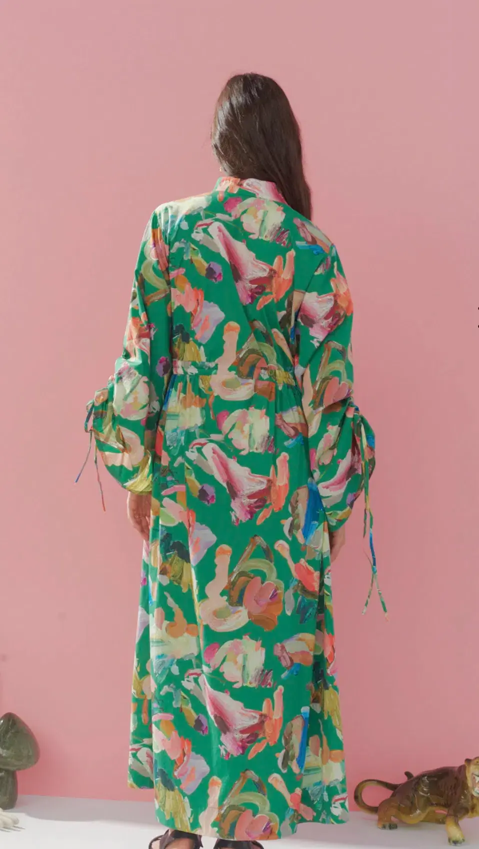 Alemais Alro Shirt Dress Print Size 14 - Image 3