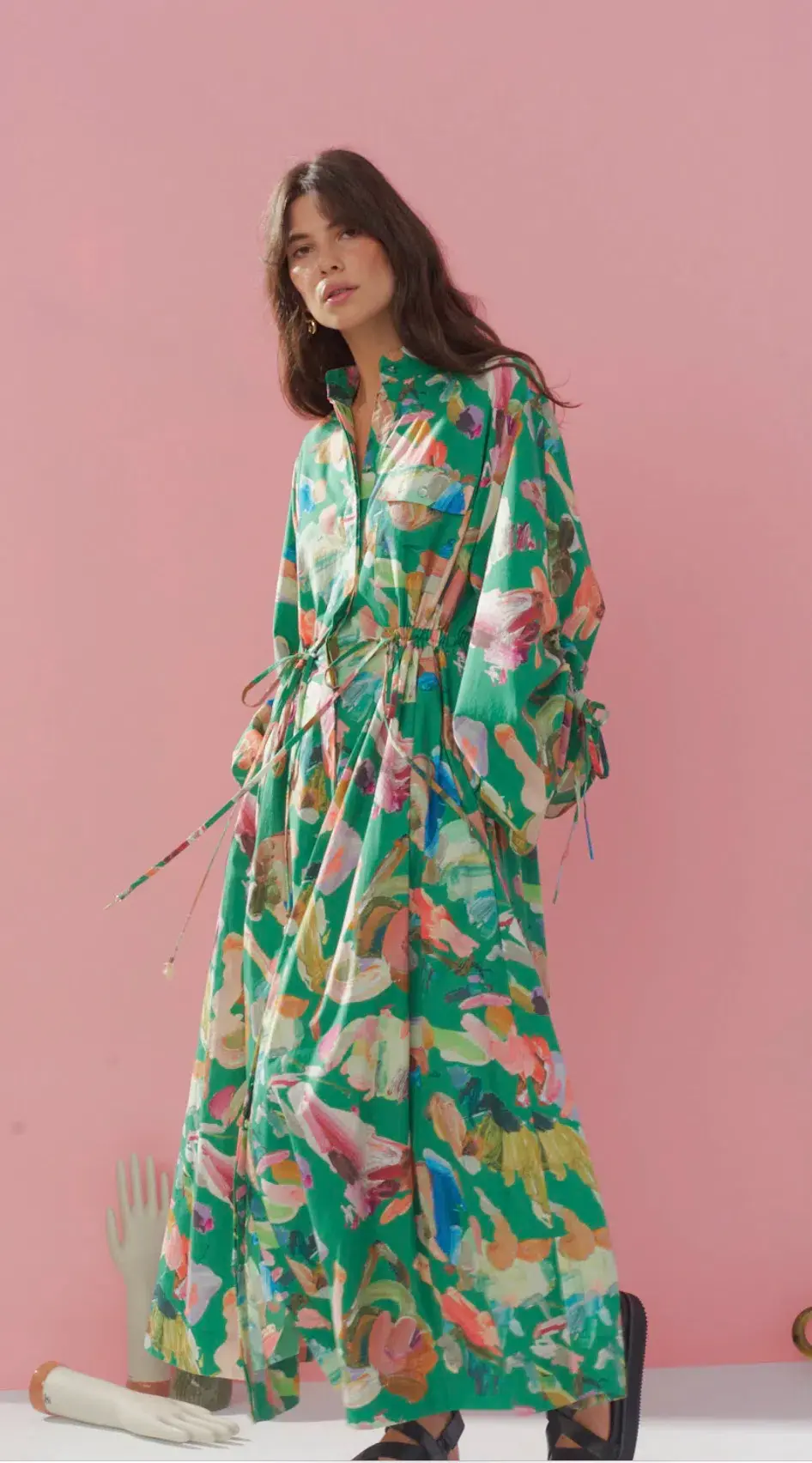 Alemais Alro Shirt Dress Print Size 14 - Image 1