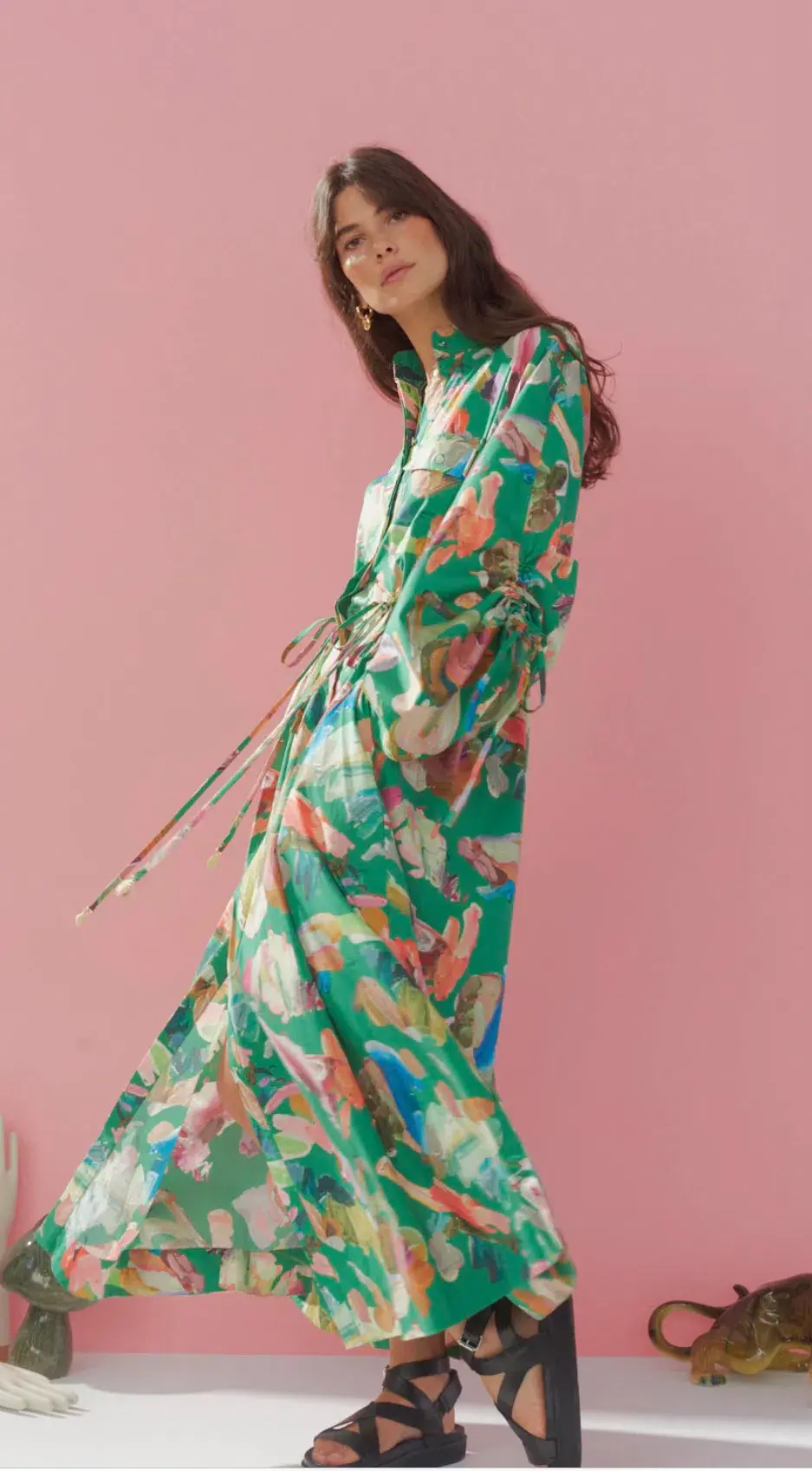 Alemais Alro Shirt Dress Print Size 14 - Image 2