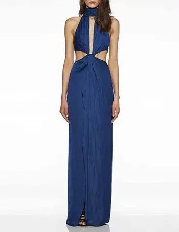 Bec & Bridge Samira Maxi Dress Teal Size 8 - Image 4