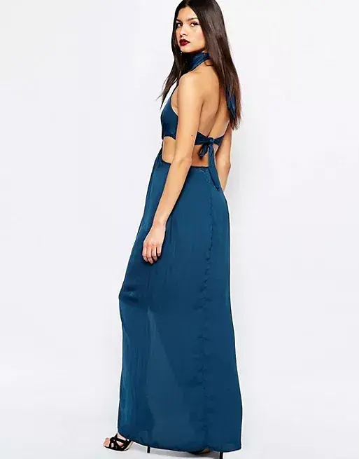 Bec & Bridge Samira Maxi Dress Teal Size 8 - Image 3