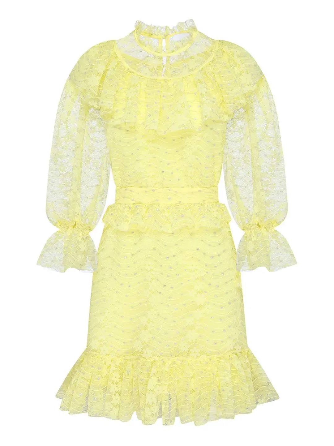 Alice McCall Love My Way Mini Dress Lemon Yellow Size 6 for rent on The Volte - main image