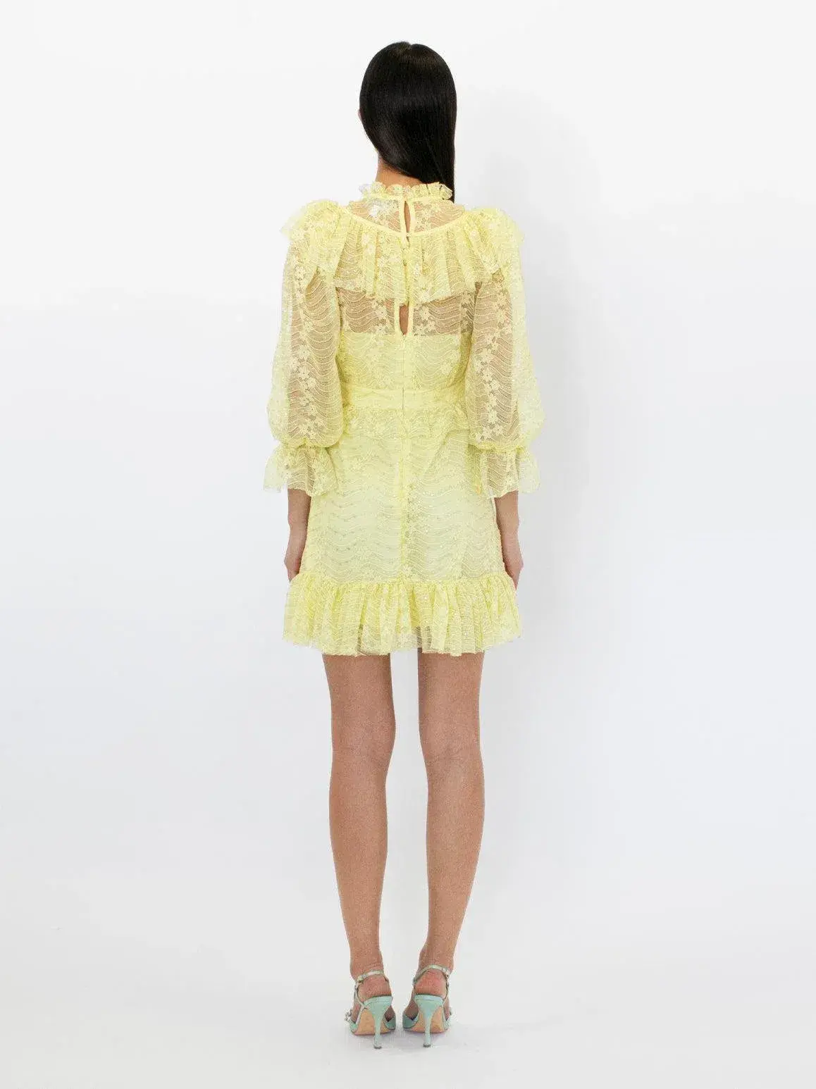 Alice McCall Love My Way Mini Dress Lemon Yellow Size 6 - Image 2