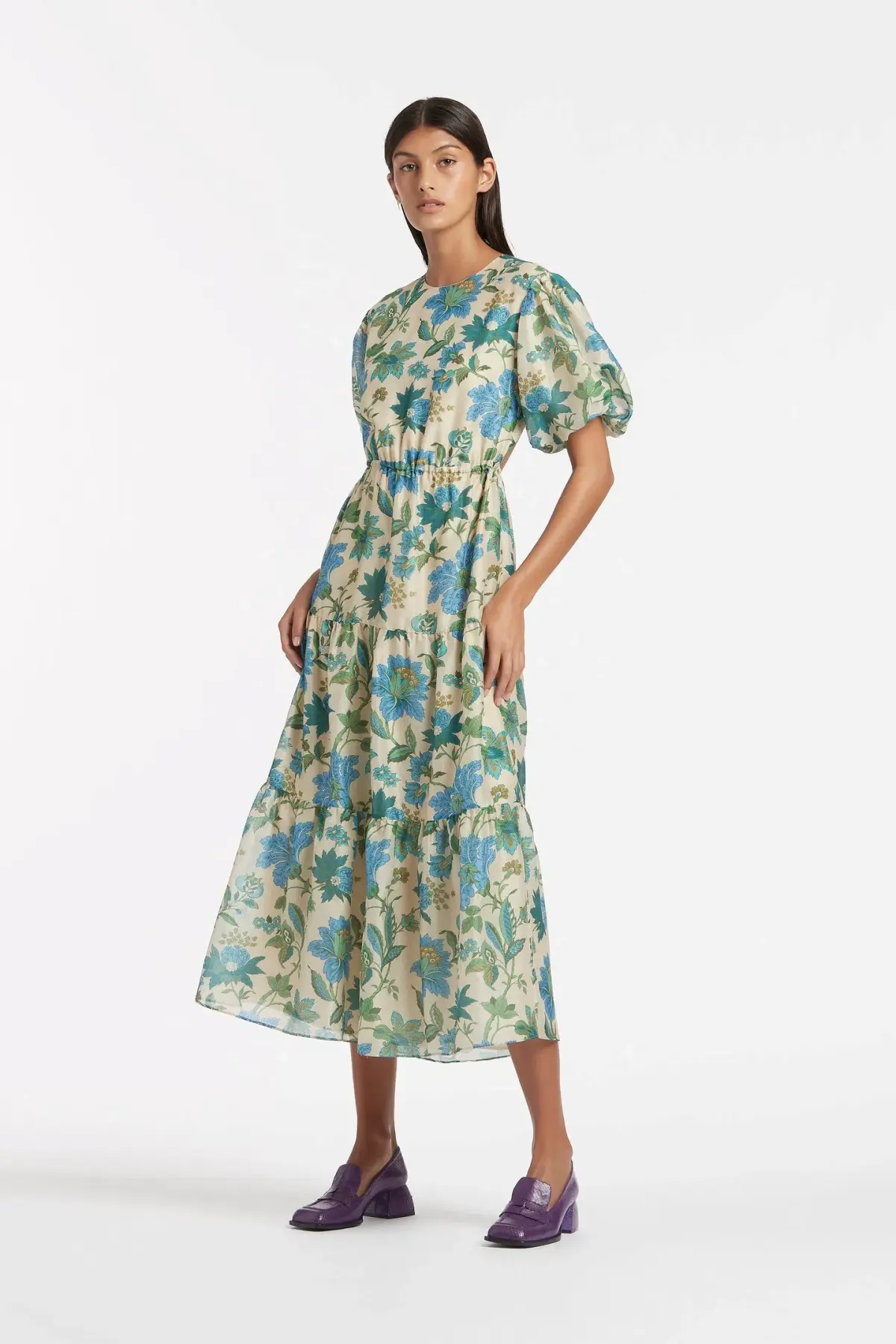 Sir The Label Celia Open Back Dress Marguerite Print Size 3 / AU 12 - Image 1