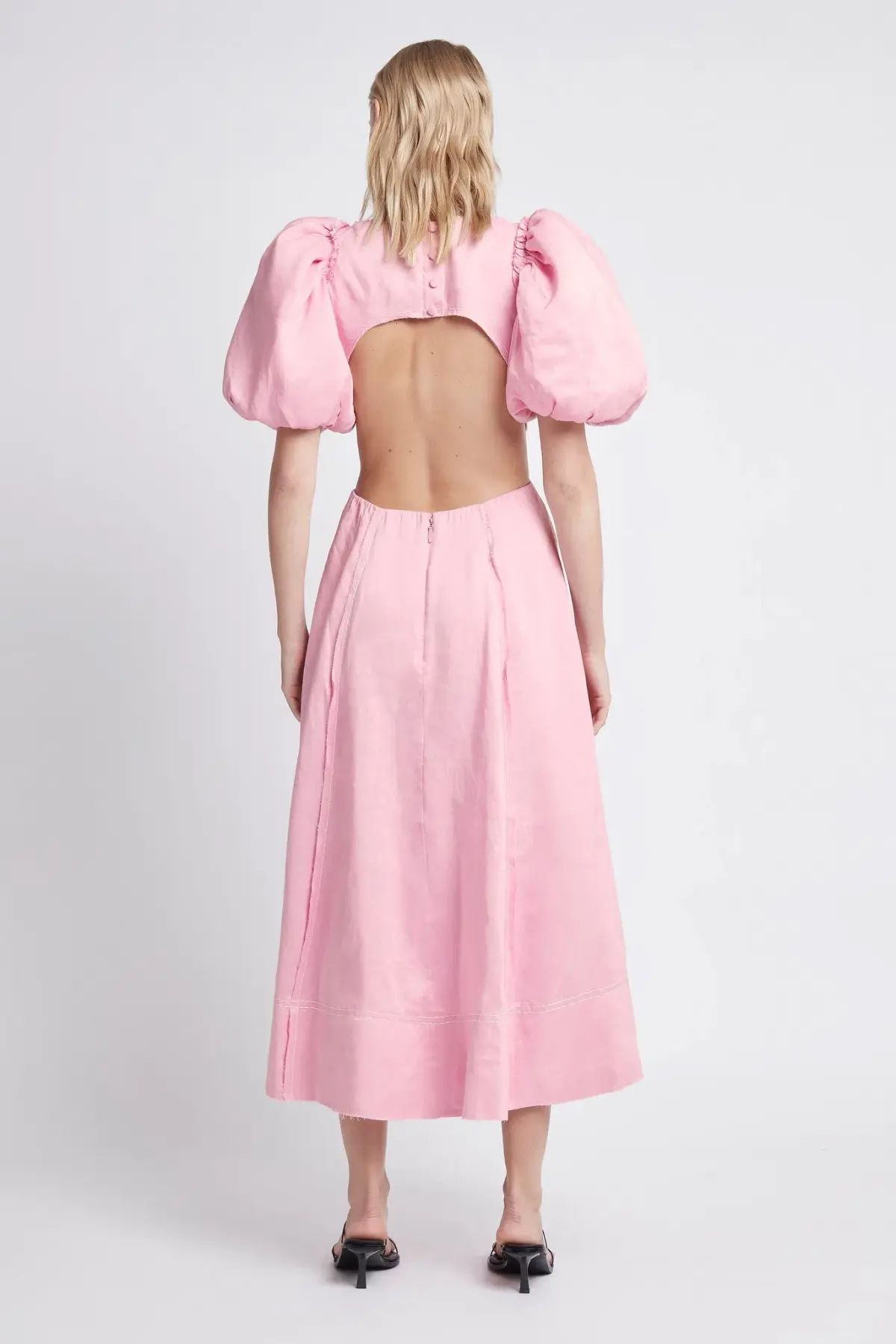 Aje Serendipity Cut Out Dress Musk Pink Size 14  - Image 2