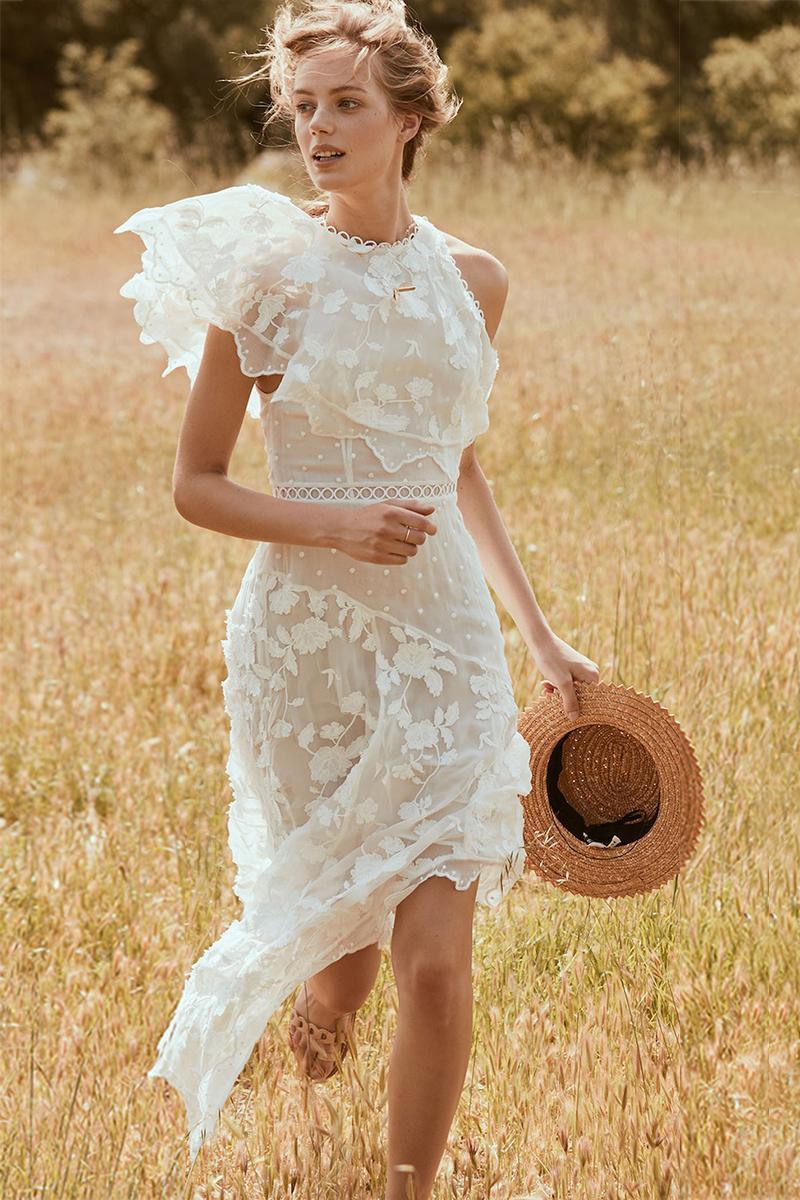 Zimmerman Mercer Bird Floating Dress Ivory Size 2 / Au 12 - Image 2