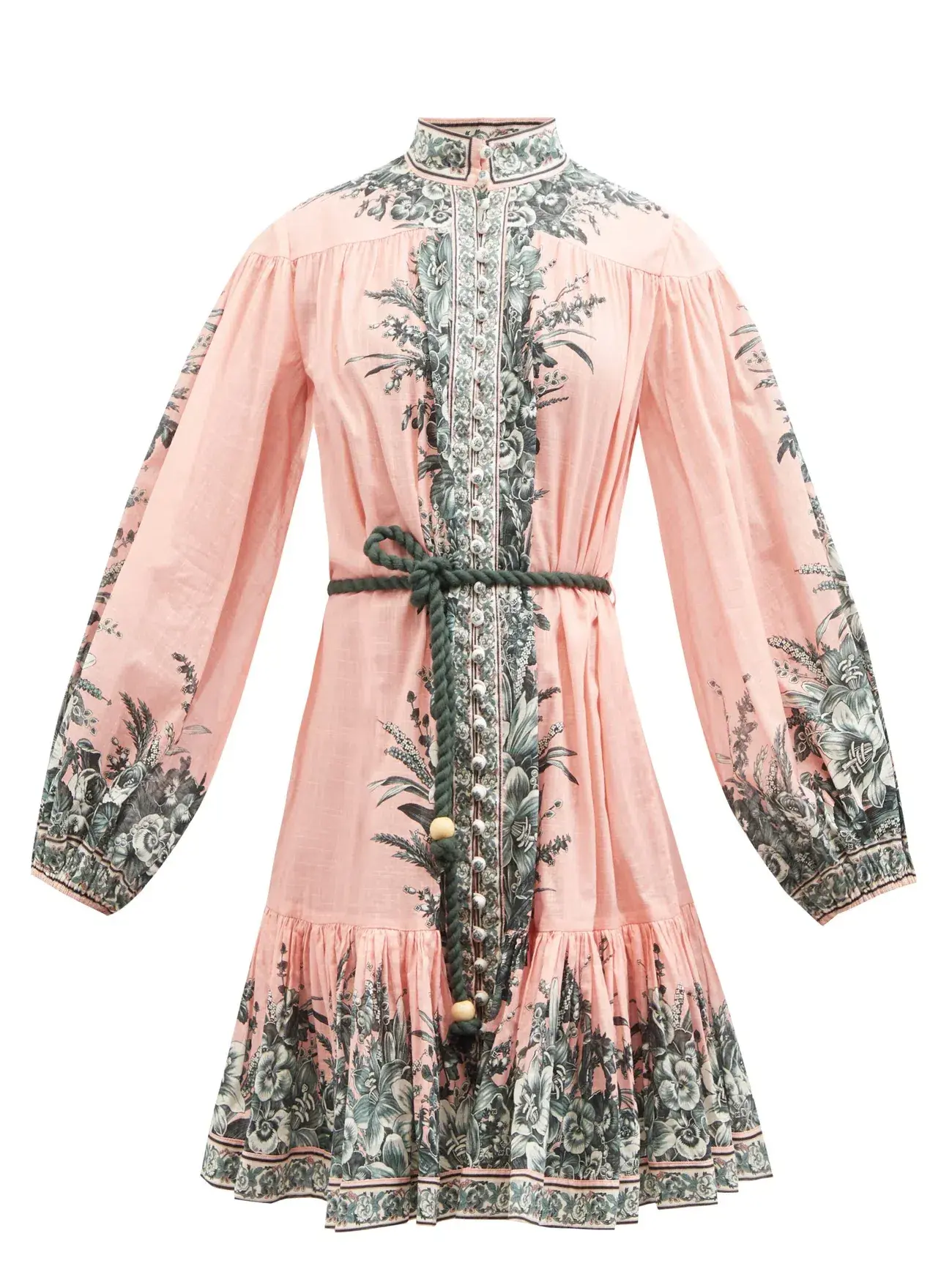 Zimmermann Moonshine Floral Mini Dress Print Size AU 12 - Image 5