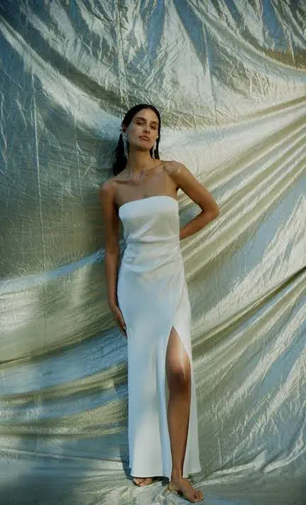 Bec & Bridge Dreamer Strapless Dress Sand Size 8  - Image 7