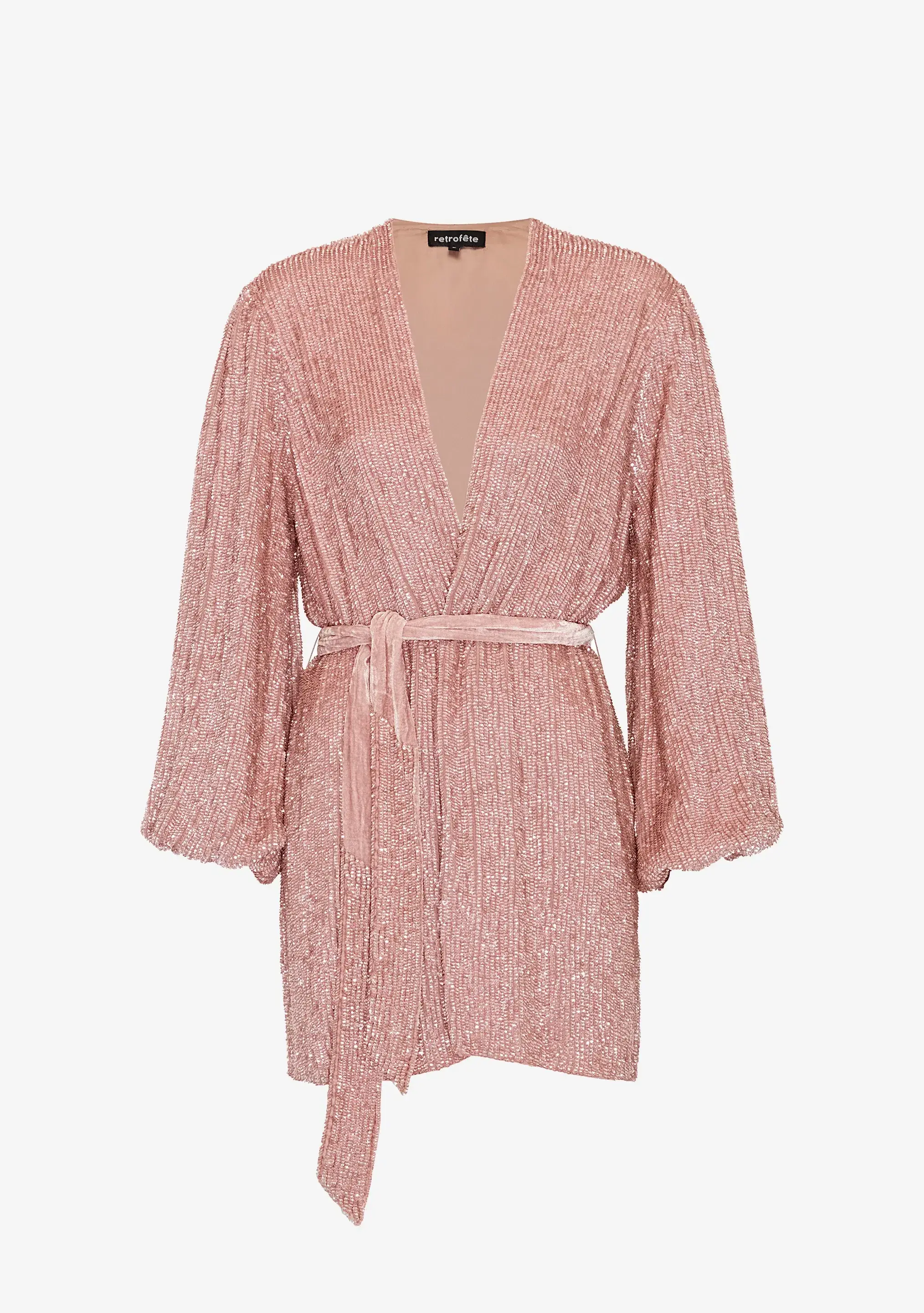 Retrofete Gabrielle Robe Mini Dress Pink Size 14  - Image 4