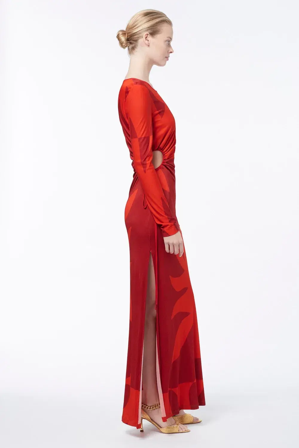 Manning Cartell Incredible Flame Tree Dress Red Size 10 - Image 3