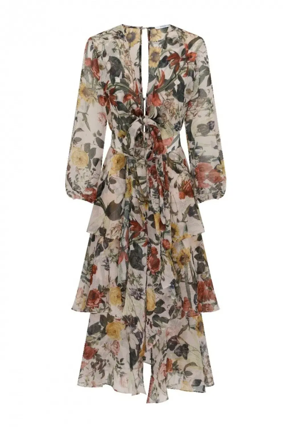 Sheike Cupid Floral Tiered Dress Mulit Size 6  - Image 3