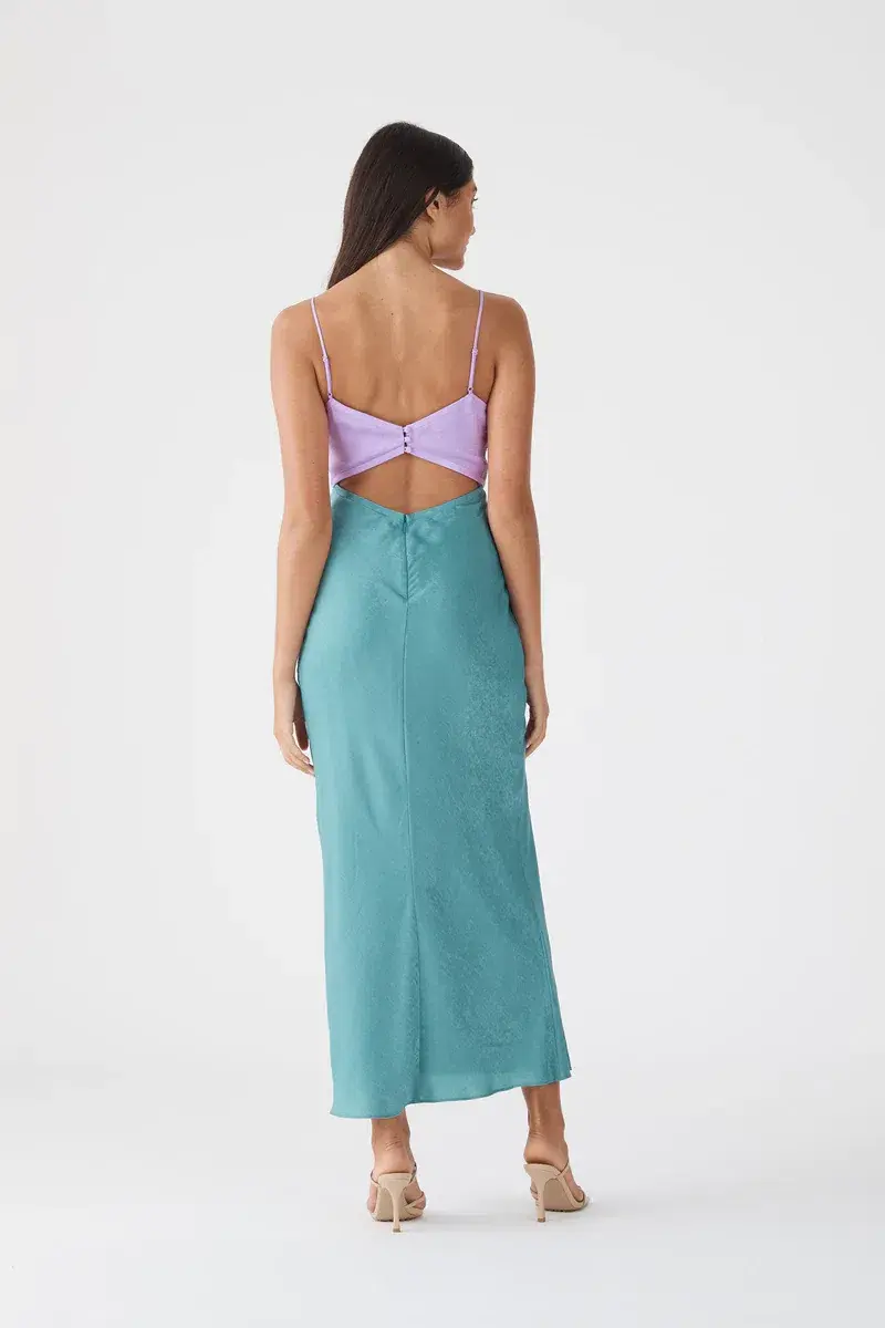 San Sloane Alona Midi Dress Green Size 8 - Image 2