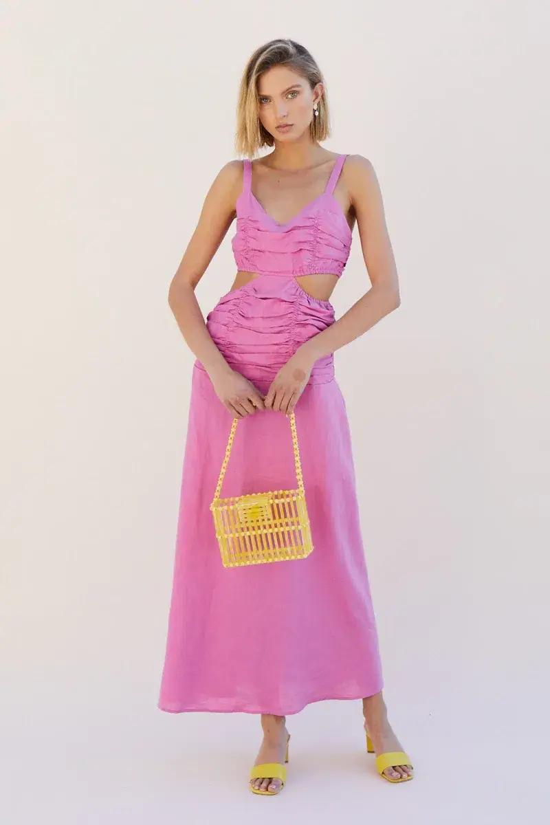 Suboo Aster Maxi Dress Pink Size 8 - Image 1