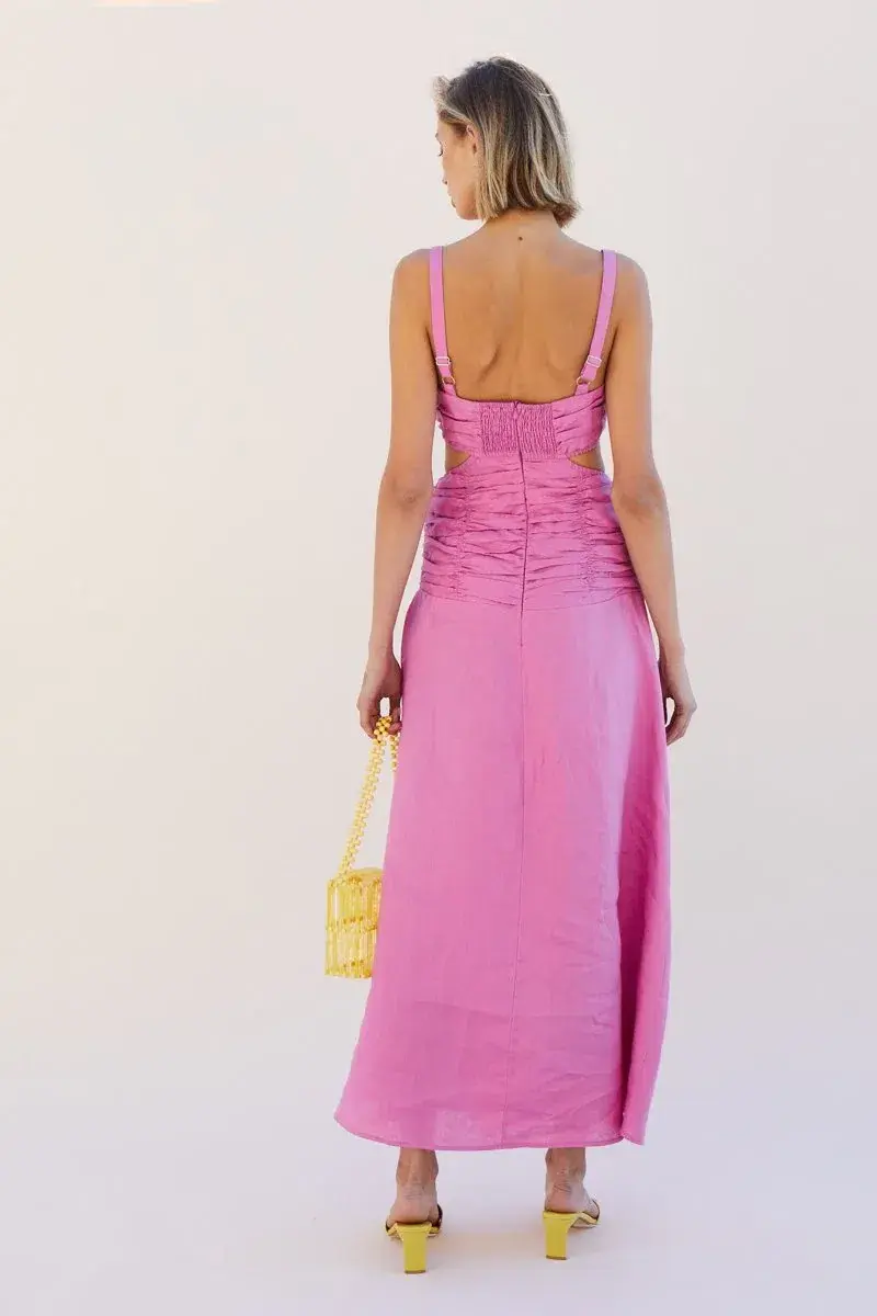 Suboo Aster Maxi Dress Pink Size 8 - Image 2