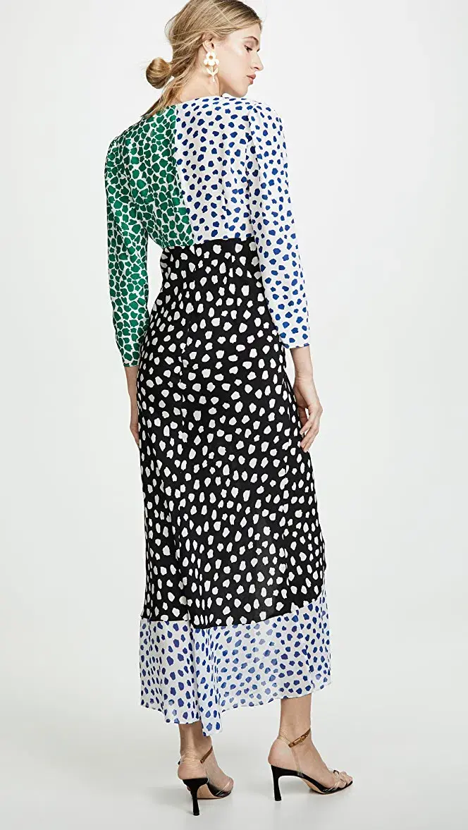 Rixo Chelsea Psychedelic Tulip Spot Dress Print Size 8 - Image 3