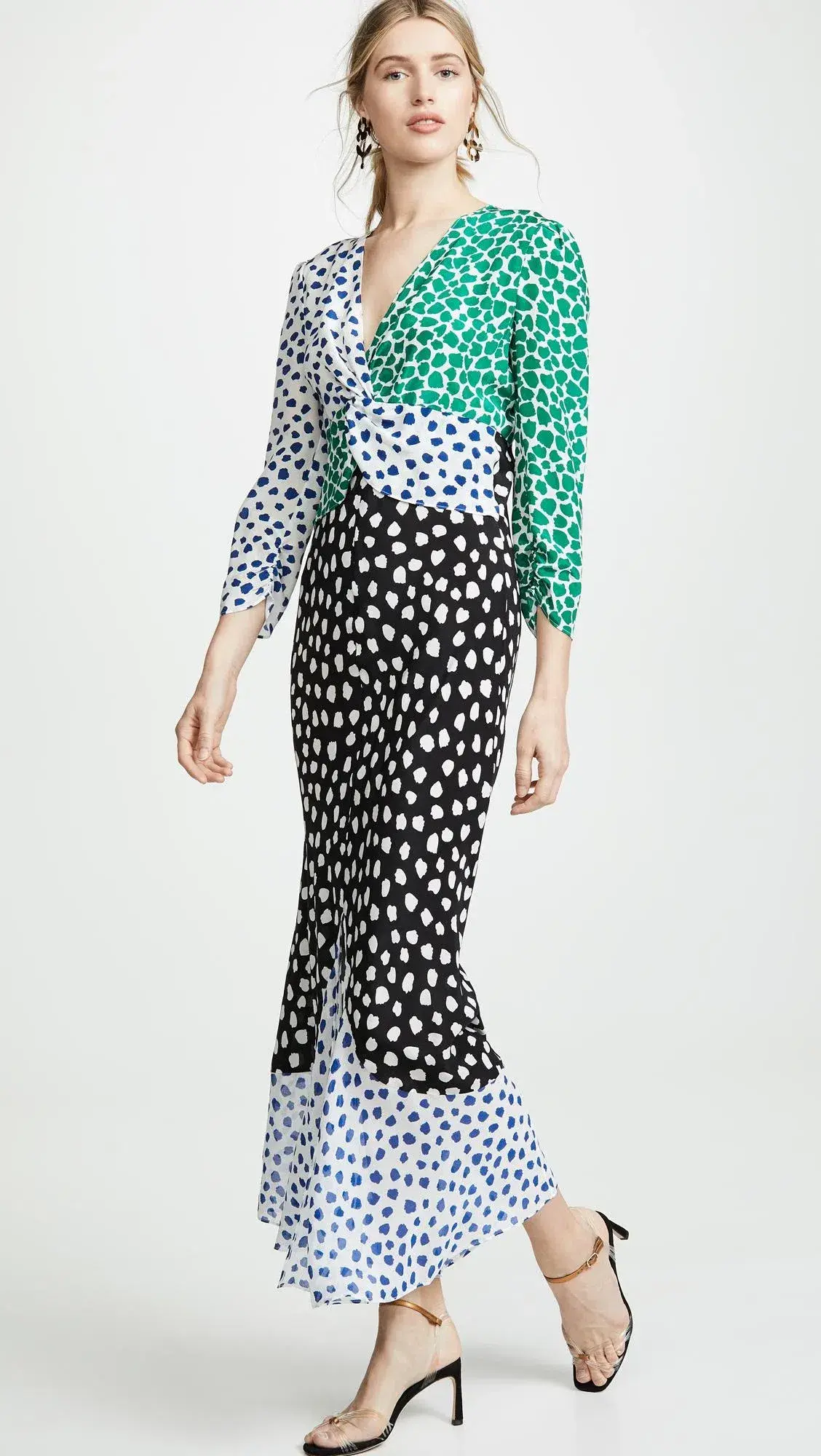 Rixo Chelsea Psychedelic Tulip Spot Dress Print Size 8 - Image 2