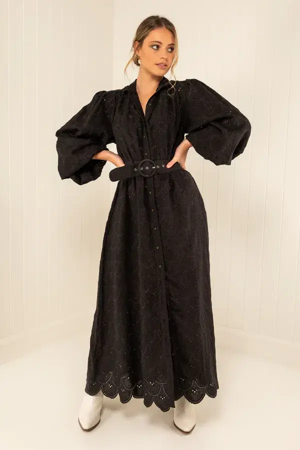 Palm Noosa Noddy Dress Black Size 10 for rent on The Volte - main image