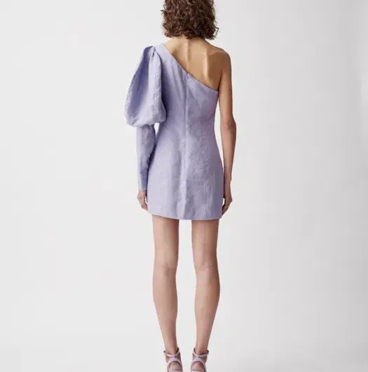 Joslin Cecil Linen Dress in Lavender Size 6 - Image 3